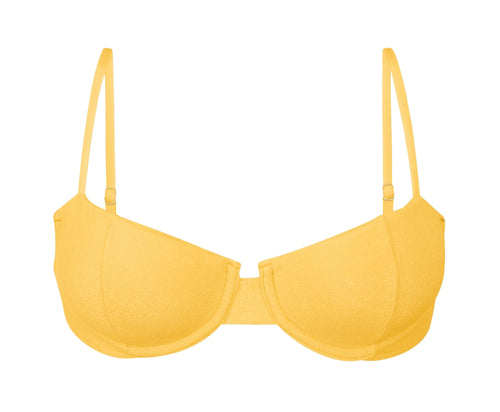 Product Front: Rio De Sol Top Bikini Top Malibu-Yellow Balconet