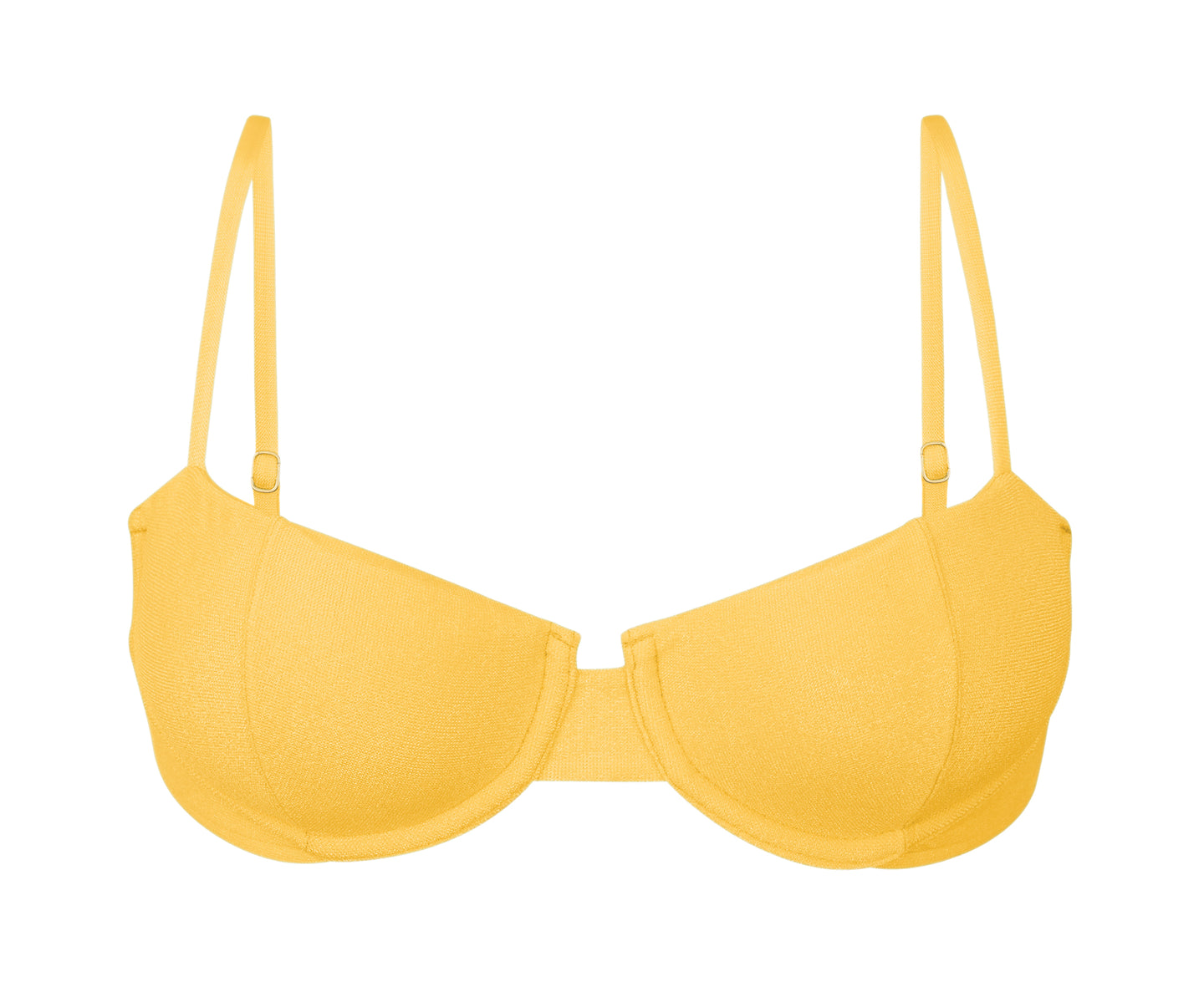 Product Front: Rio De Sol Top Bikini Top Malibu-Yellow Balconet