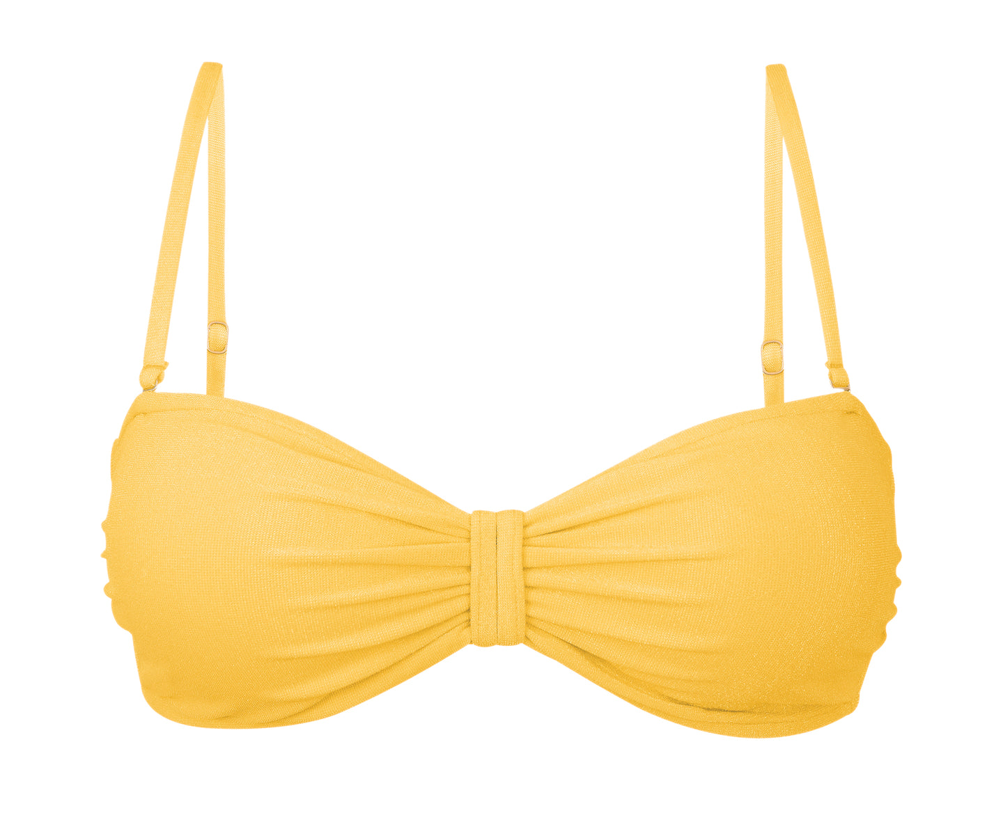 Product Front: Rio De Sol Top Bikini Top Malibu-Yellow Bandeau-Duo