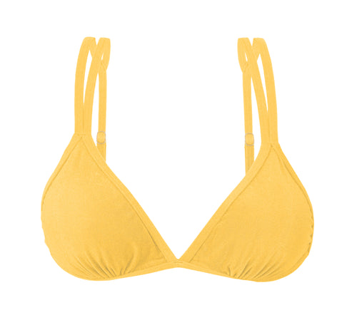 Product Front: Rio De Sol Top Bikini Top Malibu-Yellow Tri-Duo