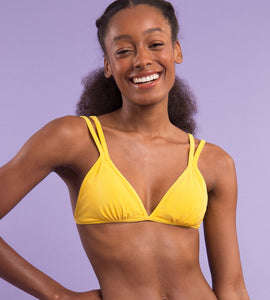 Image 08: Rio De Sol Top Bikini Top Malibu-Yellow Tri-Duo