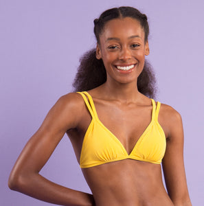 Image 10: Rio De Sol Top Bikini Top Malibu-Yellow Tri-Duo