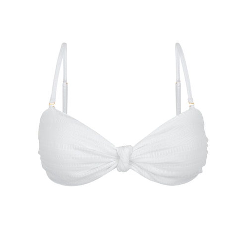 Product Front: Rio De Sol Top Bikini Top Memphis-White Bandeau-Joy