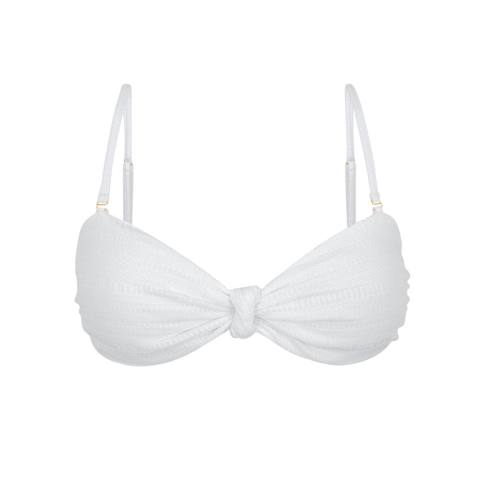 Product Front: Rio De Sol Top Bikini Top Memphis-White Bandeau-Joy