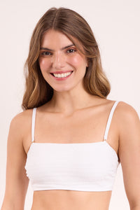 Gallery: Rio De Sol Top Bikini Top Memphis-White Bandeau-Reto