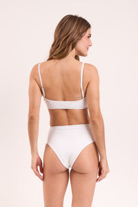 Model Back: Rio De Sol Top Bikini Top Memphis-White Bandeau-Reto
