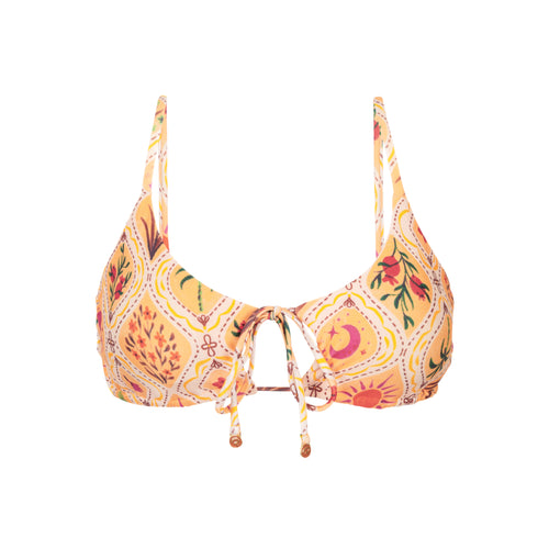 Product Front: Rio De Sol Top Bikini Top Mosaico Tank-Tie