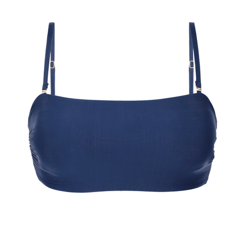 Product Front: Rio De Sol Top Bikini Top Navy Bandeau-Reto