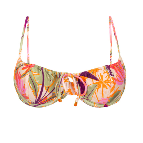 Product Front: Rio De Sol Top Bikini Top Oasis Balconet-Tie