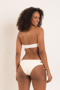 Model Back: Rio De Sol Top Bikini Top Off-White Bandeau-Reto