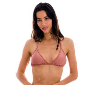 Image 10: Rio De Sol Top Bikini Top Palms-Blue Tri-Fixo