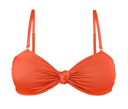 Product Front: Rio De Sol Top Bikini Top Paprica Bandeau-Joy