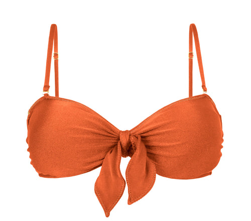 Product Front: Rio De Sol Top Bikini Top Paprica Bandeau-No