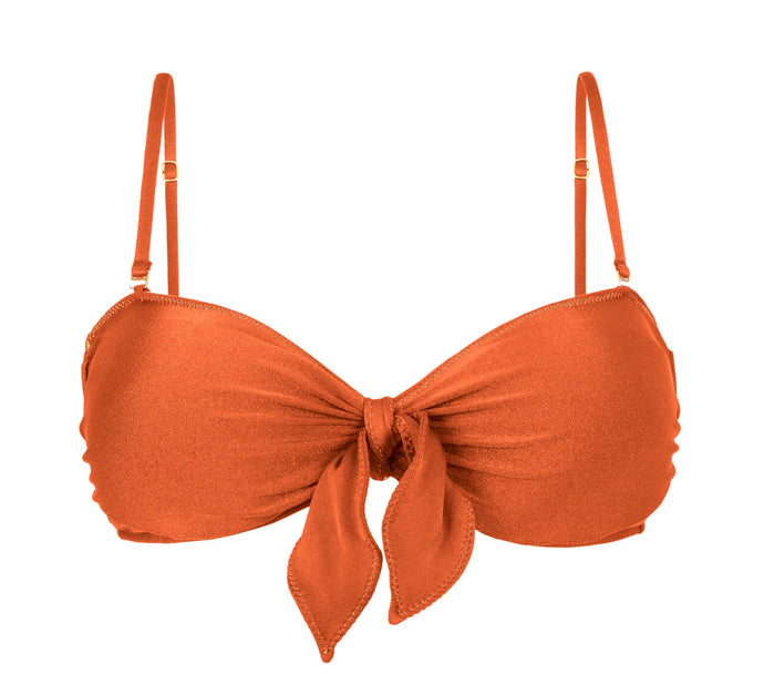 Product Front: Rio De Sol Top Bikini Top Paprica Bandeau-No