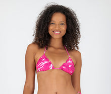 Załaduj obraz do przeglądarki galerii, Gallery: Rio De Sol Top Bikini Top Pink-Palms Frufru
