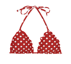 Product Front: Rio De Sol Top Bikini Top Poa Red Frufru