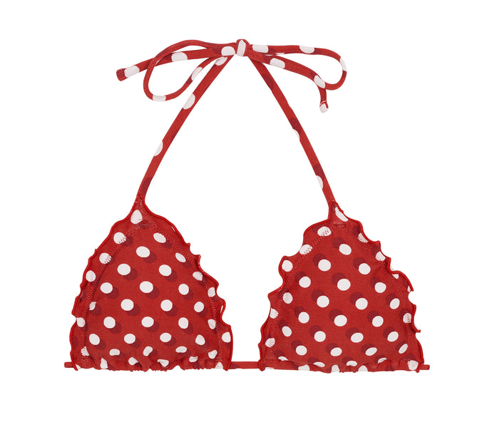 Product Front: Rio De Sol Top Bikini Top Poa Red Frufru