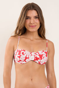 Gallery: Rio De Sol Top Bikini Top Pua-Hibiscus Coral