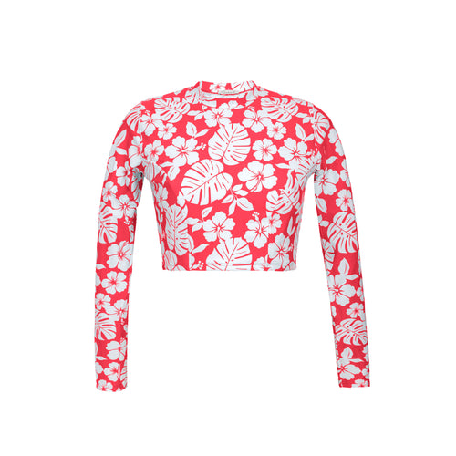 Product Front: Rio De Sol Top Bikini Top Pua-Hibiscus Reef