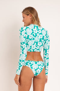 Model Back: Rio De Sol Top Bikini Top Pua-Valley Reef