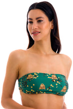 Załaduj obraz do przeglądarki galerii, Gallery: Rio De Sol Top Bikini Top Roar-Green Bandeau-Reto
