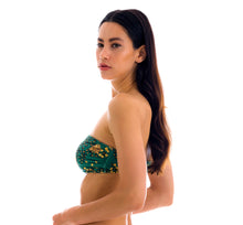 Załaduj obraz do przeglądarki galerii, Image 08: Rio De Sol Top Bikini Top Roar-Green Bandeau-Reto
