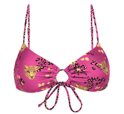 Product Front: Rio De Sol Top Bikini Top Roar-Pink Mila