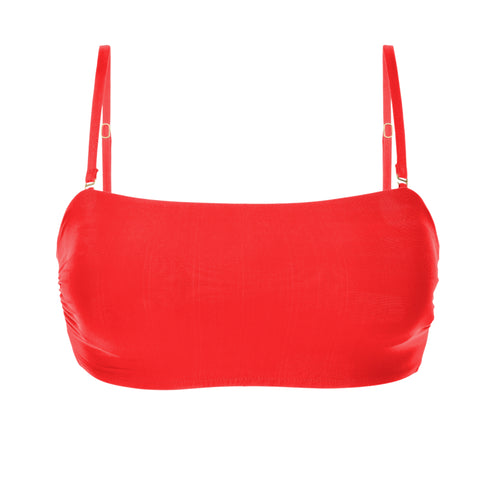 Product Front: Rio De Sol Top Bikini Top Rouge Bandeau-Reto