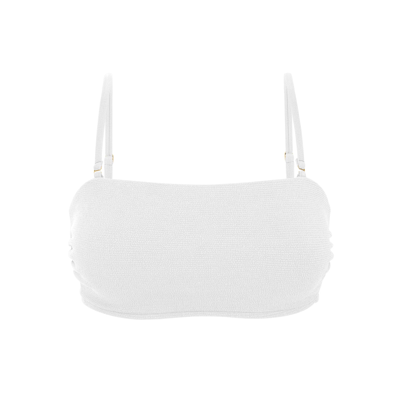 Product Front: Rio De Sol Top Bikini Top Sand-White Bandeau-Reto