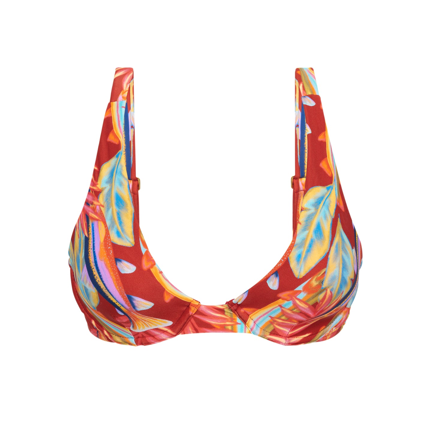 Product Front: Rio De Sol Top Bikini Top Sea-Bloom Chantal
