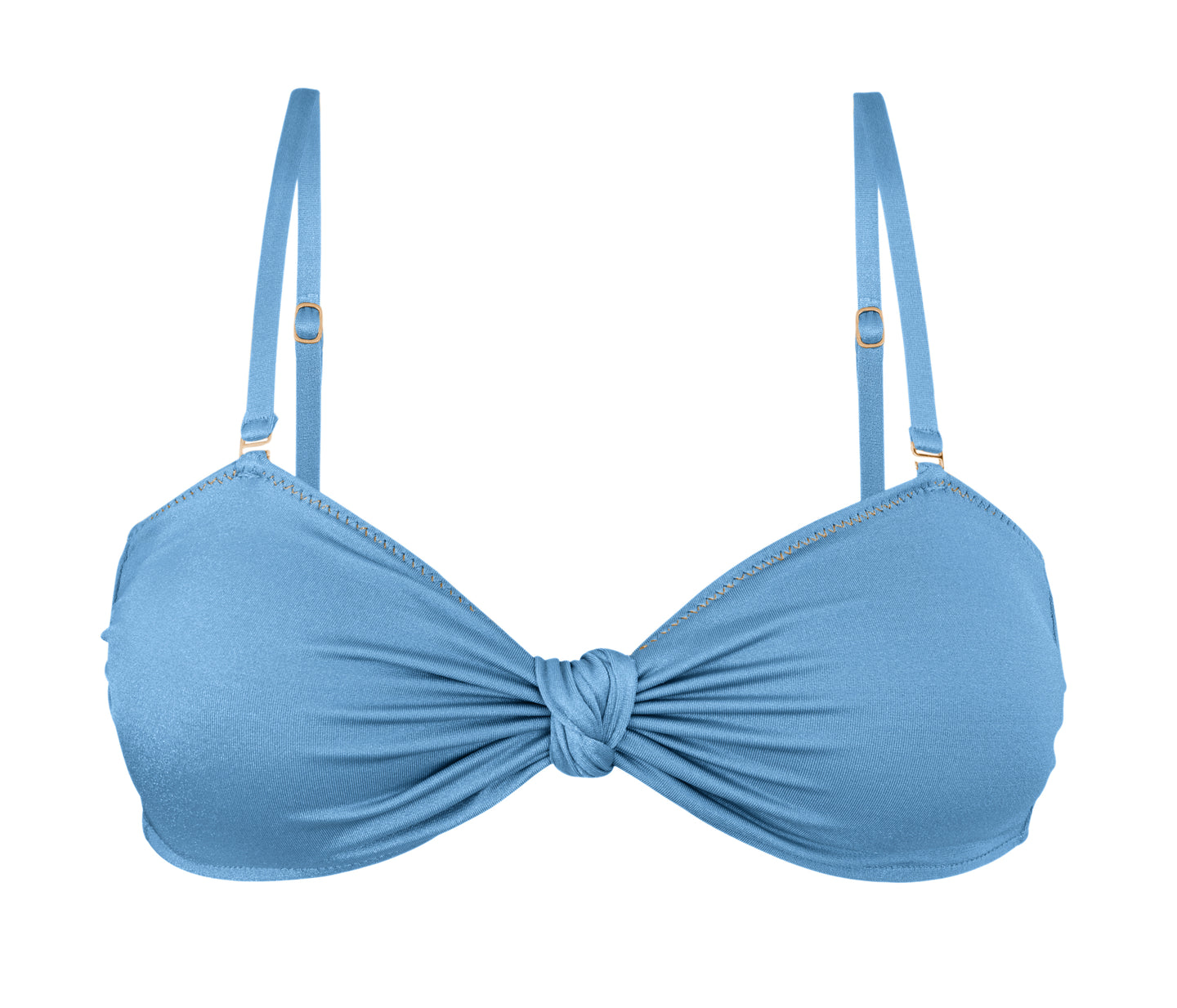 Product Front: Rio De Sol Top Bikini Top Shimmer-Baltic-Sea Bandeau-Joy