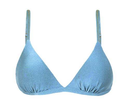 Product Front: Rio De Sol Top Bikini Top Shimmer-Baltic-Sea Tri-Fixo