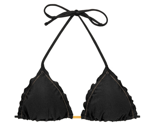 Product Front: Rio De Sol Top Bikini Top Shimmer-Black Frufru