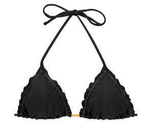 Product Front: Rio De Sol Top Bikini Top Shimmer-Black Frufru