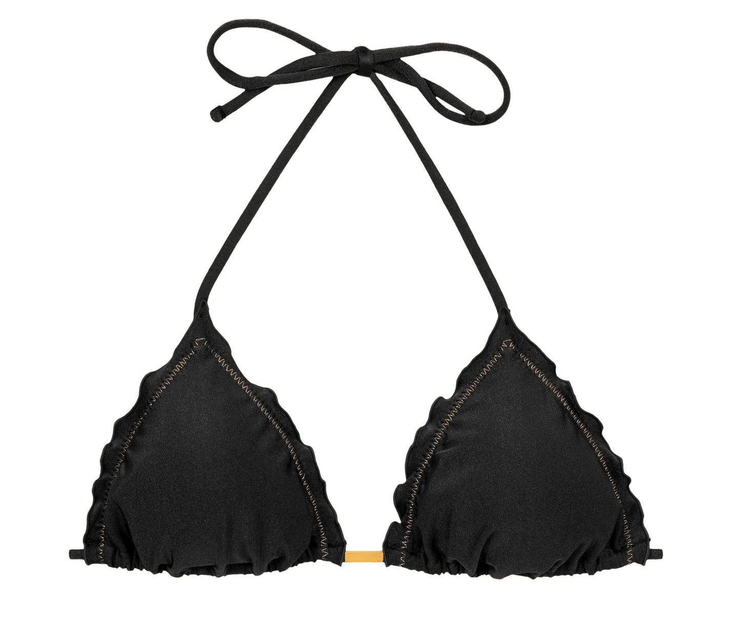 Product Front: Rio De Sol Top Bikini Top Shimmer-Black Frufru