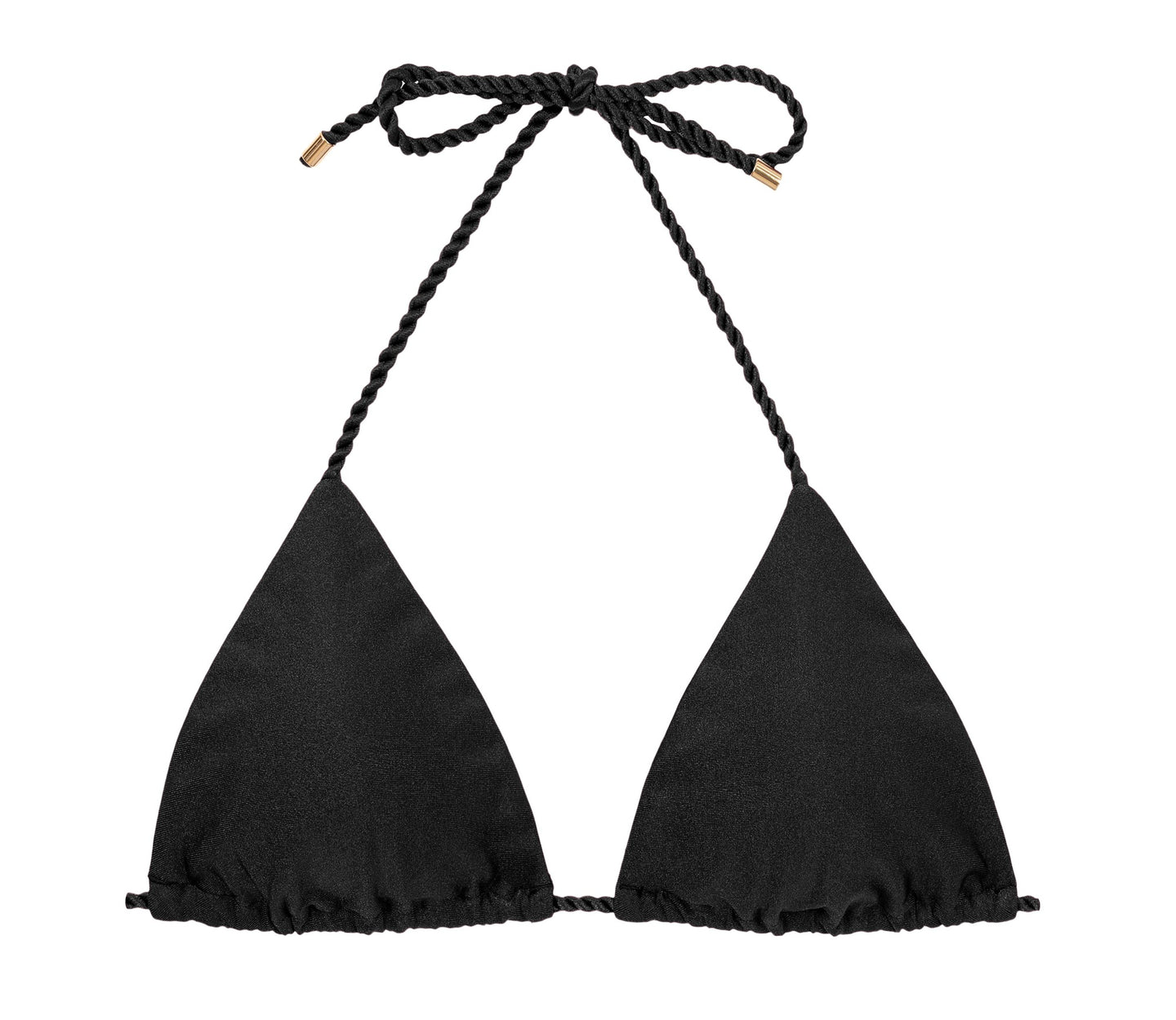 Product Front: Rio De Sol Top Bikini Top Shimmer-Black Tri-Rope