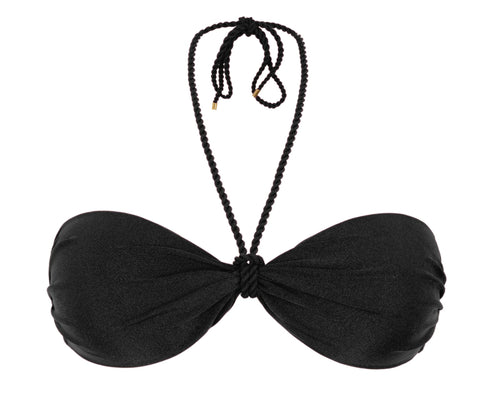 Product Front: Rio De Sol Top Bikini Top Shimmer-Black Twist