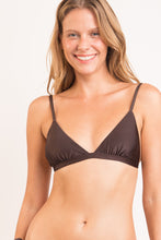 Załaduj obraz do przeglądarki galerii, Gallery: Rio De Sol Top Bikini Top Shimmer-Coffee Tri-Fixo
