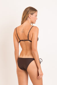 Model Back: Rio De Sol Top Bikini Top Shimmer-Coffee Tri-Fixo