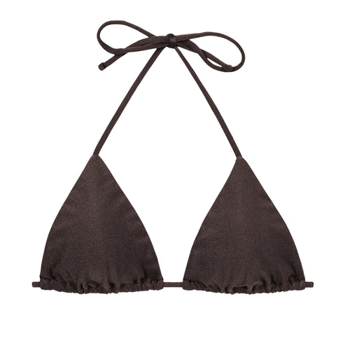 Product Front: Rio De Sol Top Bikini Top Shimmer-Coffee Tri-Inv