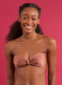 Image 08: Rio De Sol Top Bikini Top Shimmer-Copper Bandeau-Joy