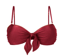 Załaduj obraz do przeglądarki galerii, Product Front: Rio De Sol Top Bikini Top Shimmer-Divino Bandeau-Knot
