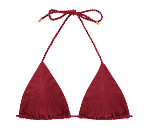Product Front: Rio De Sol Top Bikini Top Shimmer-Divino Tri-Rope