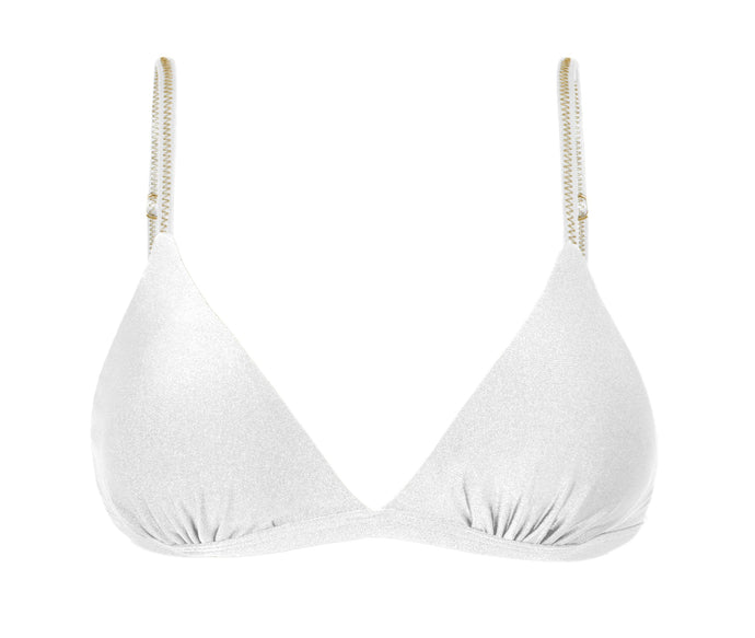 Product Front: Rio De Sol Top Bikini Top Shimmer-White Tri-Fixo