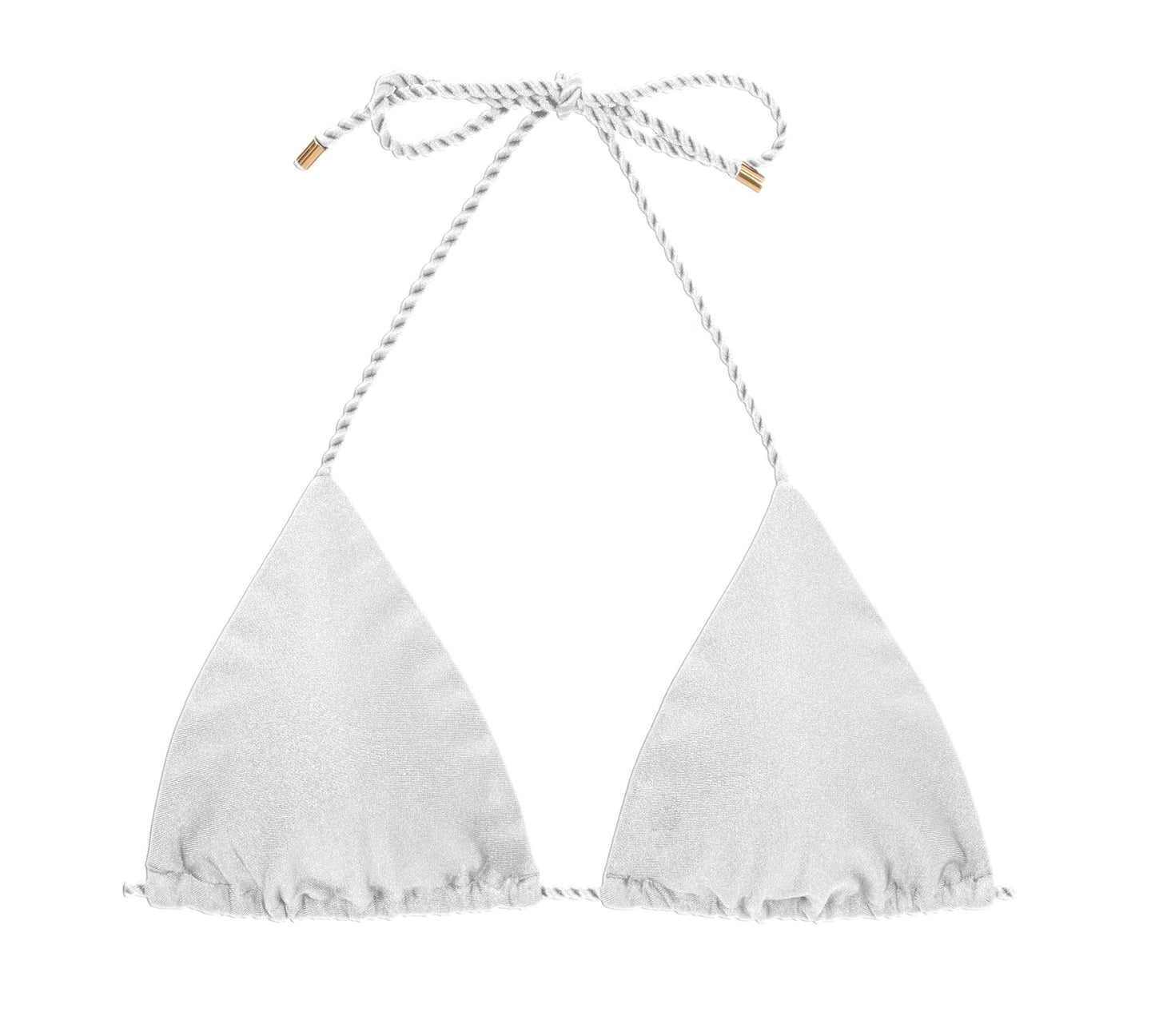 Product Front: Rio De Sol Top Bikini Top Shimmer-White Tri-Rope