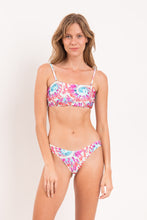 Załaduj obraz do przeglądarki galerii, Model Front: Rio De Sol Top Bikini Top Splash Bandeau-Reto

