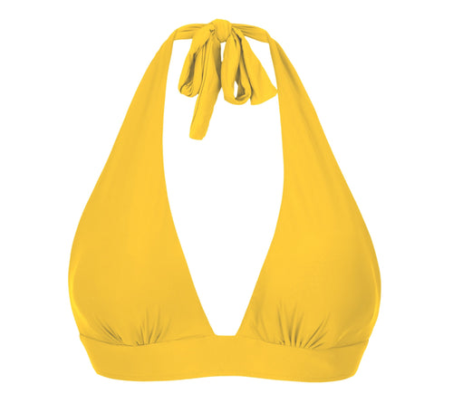 Product Front: Rio De Sol Top Bikini Top Sunflower Halter-Cos