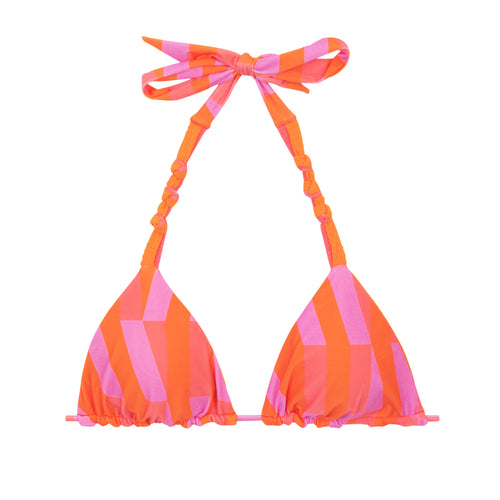 Product Front: Rio De Sol Top Bikini Top Sunrise Tri-Rev