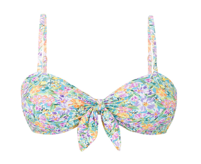 Product Front: Rio De Sol Top Bikini Top Tiny-Garden Bandeau-Knot
