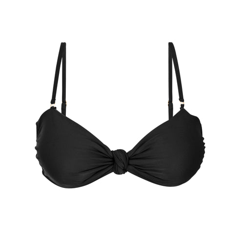 Product Front: Rio De Sol Top Bikini Top Touch-Black Bandeau-Joy